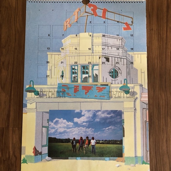 Vintage 1987 Led Zeppelin Calendar - Picture 12 of 16